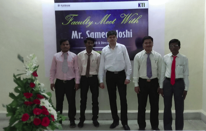 Kohinoor Technical Institute Mumbai CEO Sameer Joshi Meet and Greet Faculty photo 1